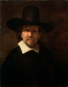 Portret van de Dichter Jeremias de Decker, 1666 door Rembrandt van Rijn