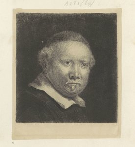 Portret van de schrijfmeester Lieven Willemsz. van Coppenol: grote plaat