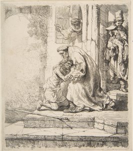 Terugkeer van de verloren zoon, 1620-69 door Rembrandt van Rijn
