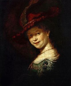 Saskia van Uylenburgh als meisje, 1633 door Rembrandt van Rijn