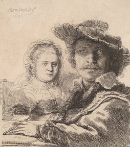 Zelfportret met Saskia, 1636
