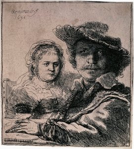 Zelfportret met Saskia, 1636