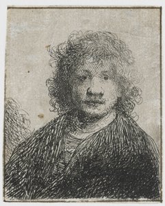 Zelfportret met een brede neus