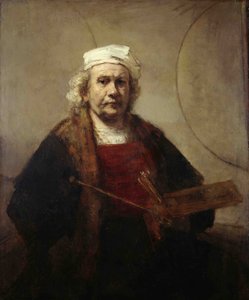 Zelfportret met twee cirkels, ca 1665-1669 door Rembrandt van Rijn