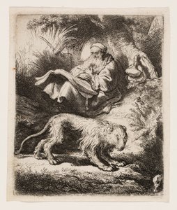 Sint Hiëronymus lezend