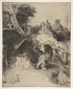 St. Hiëronymus Lezend in een Italiaans Landschap, ca. 1653