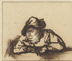De acteur Willem Bartholsz Ruyter als een boer