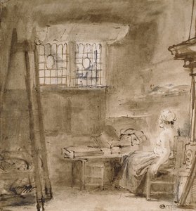 Het Atelier van de Kunstenaar, 1659 door Rembrandt van Rijn