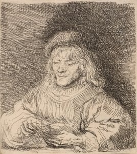 De Kaartspeler, 1641 door Rembrandt van Rijn