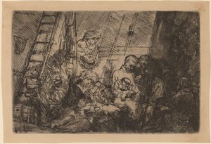 De Besnijdenis in de Stal door Rembrandt van Rijn