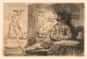 De Golfspeler door Rembrandt van Rijn