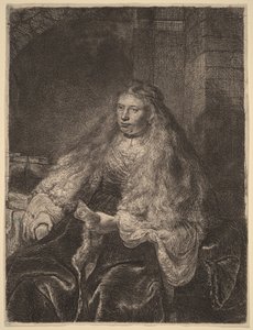 De grote joodse bruid door Rembrandt van Rijn