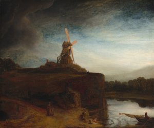 De molen door Rembrandt van Rijn
