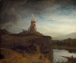 De Molen, 1645-48 door Rembrandt van Rijn