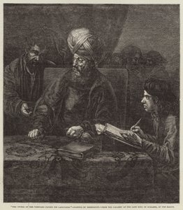 De Eigenaar van de Wijngaard die zijn Arbeiders Betaalt door Rembrandt van Rijn
