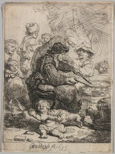 De Pannenkoekvrouw, 1635 door Rembrandt van Rijn