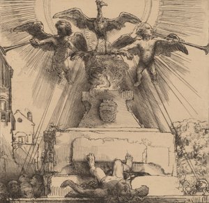 De Feniks of het Beeld Omvergeworpen door Rembrandt van Rijn