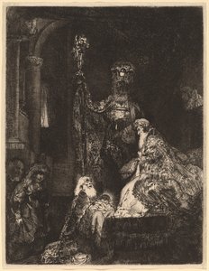 De presentatie in de tempel in de donkere stijl
