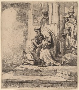 De terugkeer van de verloren zoon door Rembrandt van Rijn
