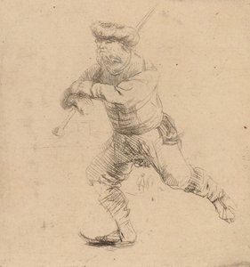 De Schaatser, ca. 1639 door Rembrandt van Rijn