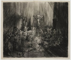 De drie kruisen door Rembrandt van Rijn