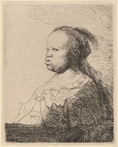 De Witte Negerin door Rembrandt van Rijn