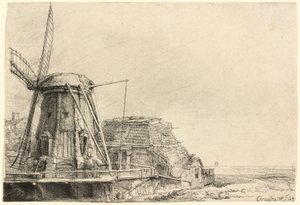De Molen door Rembrandt van Rijn
