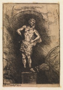 Het visioen van Nebukadnezar door Rembrandt van Rijn