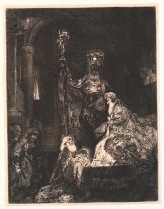 De presentatie in de tempel: in de donkere manier