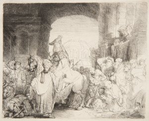 Triomf van Mordechai door Rembrandt van Rijn