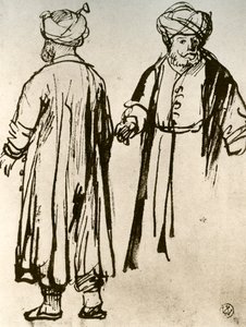 Twee Turken wandelen, 1913 door Rembrandt van Rijn