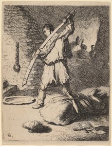 Onthoofding van Johannes de Doper door Rembrandt van Rijn and Studio of Rembrandt