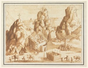 Fantastisch Landschap met Scènes uit het Oude en Nieuwe Testament