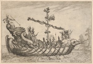 Peleus en Talamon, uit de serie Vaten van de Argonauten, voor de huwelijksviering door Remigio Cantagallina