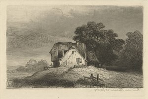 Huizen op een heuvel