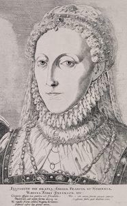 Koningin Elizabeth I (1533-1603), c.1572-75 door Remigius Hogenbergh