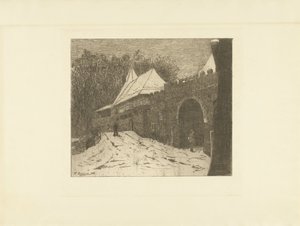 Stadsgezicht met Koppelpoort te Amersfoort door Remmert Dekker