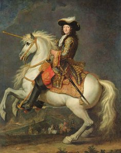 Ruiterportret van Lodewijk XIV (1638-1715)