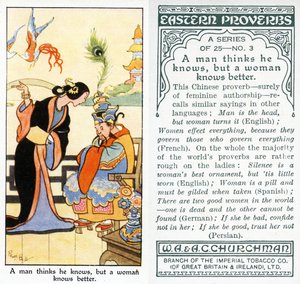 Een man denkt dat hij het weet, maar een vrouw weet het beter, 1931