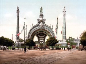 Grote Entree van de Wereldtentoonstelling van 1900 in Parijs door Rene Binet