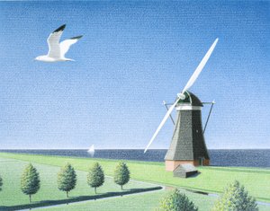 Windmolen door Rene Boin