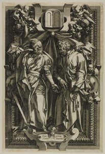 Sint Paulus en Sint Pieter door Rene Boyvin