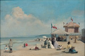 Het strand van Cabourg