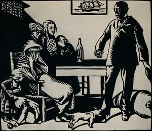 Illustratie voor Le Retour Du Marin, 1926 door Rene Georges Hermann Paul
