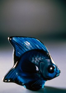 Vis in glas door Rene Jules Lalique
