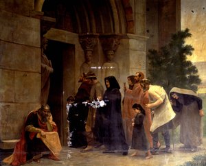 Raymond VI (1156-1222), Graaf van Toulouse, "De Excommunicé" in 1208 door Paus Innocentius III (1160-1216). René Ravaut