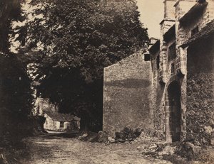 Poort naar Borwick Hall, Lancashire, 1855 door Rev. John Richardson Major