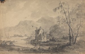 Rivierlandschap met Kastelen door Rev. William Gilpin