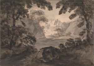 Uitzicht door de bomen