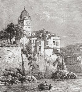 Het Arsenaal in Genua, Noord-Italië in de late 19e eeuw. Uit Italiaanse Prenten van Rev. Samuel Manning, gepubliceerd ca. 1890.